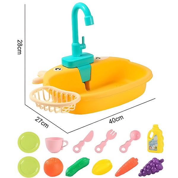 Lavello Giocattolo con Acqua Corrente | Set Cucina Interattiva