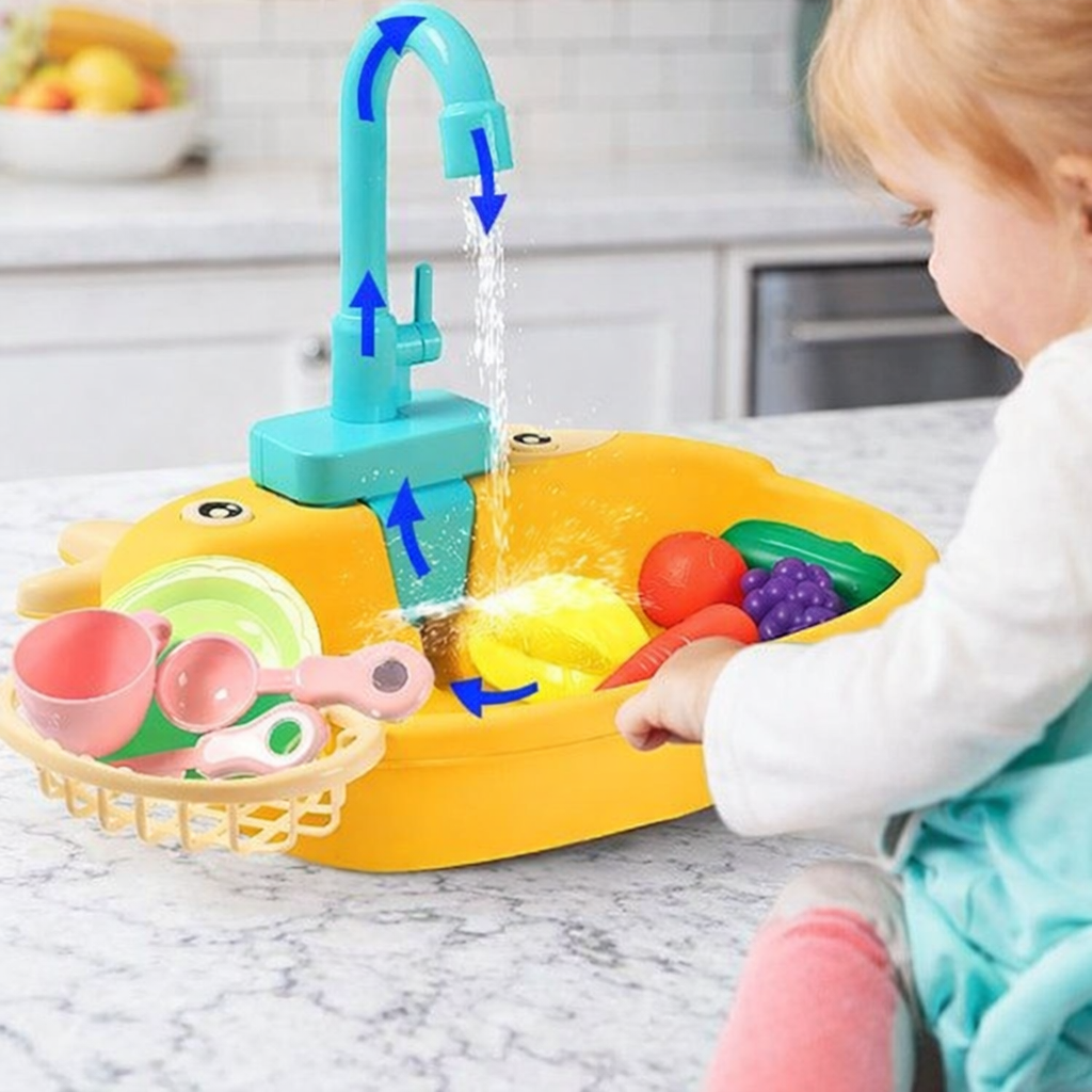 Lavello Giocattolo con Acqua Corrente | Set Cucina  Interattiva